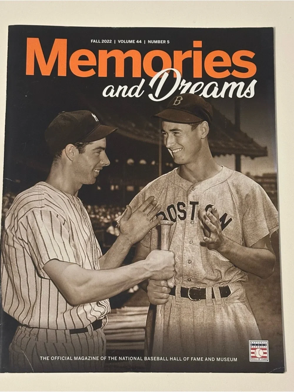 Baseball Hall of Fame Memories and Dreams Magazine 2022 Season Full Set Lot Of 5